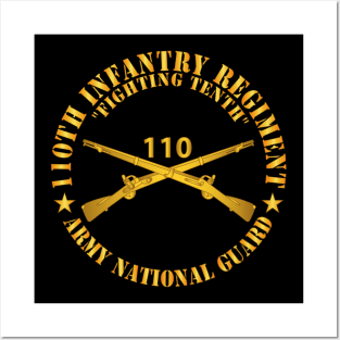 110th Infantry Regiment - Fighting Tenth - Br - ARNG  X 300 Posters and Art